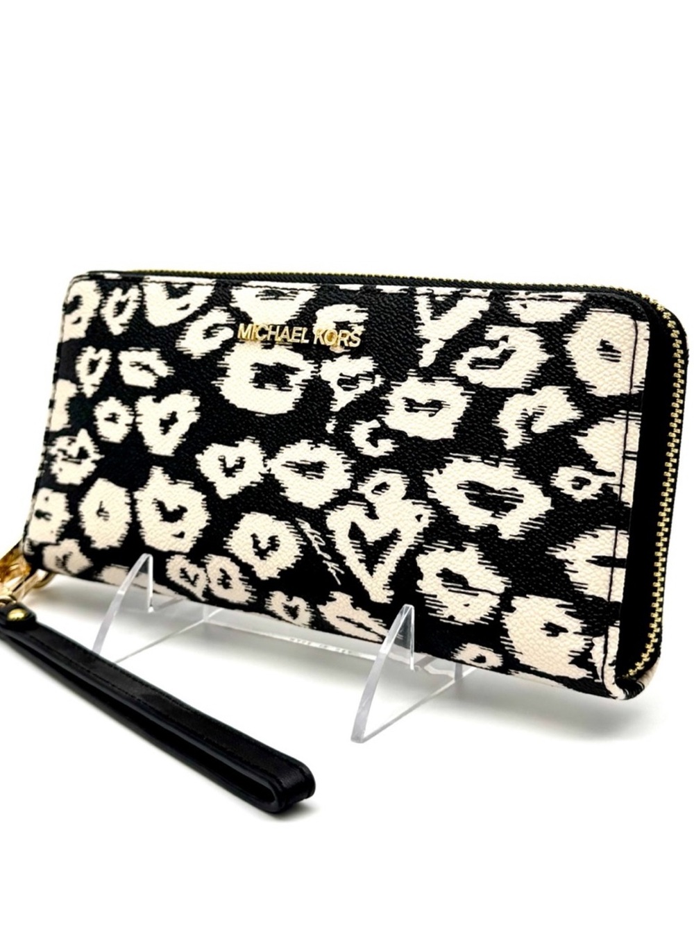 Michael Kors Large Continental Wallet - Black Multi